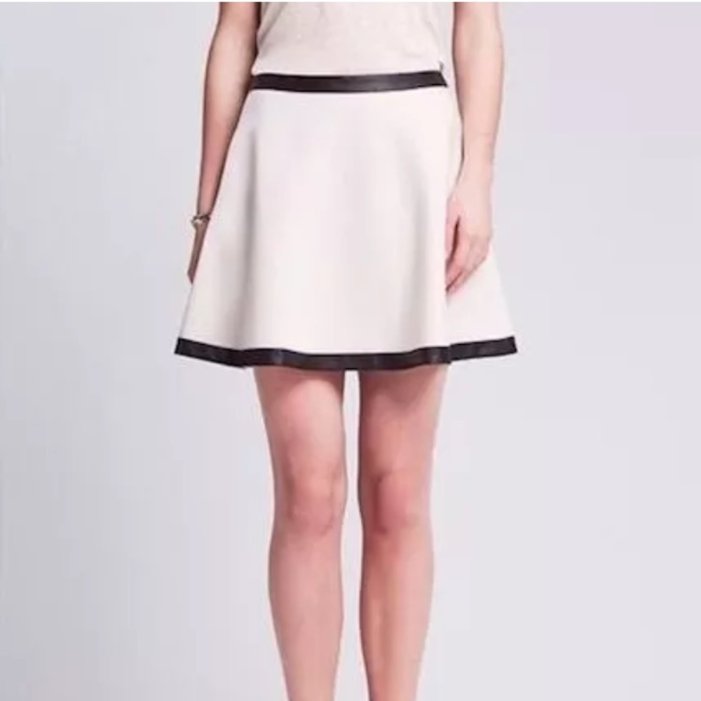 NWT Banana Republic Faux Leather Lined Skirt